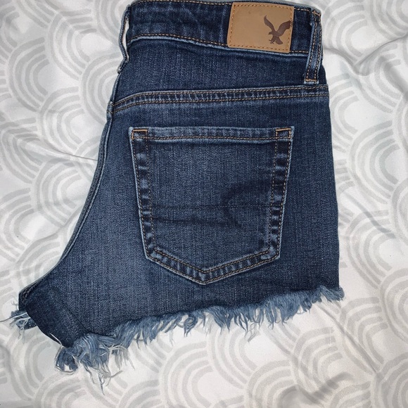 American Eagle Blue Blue Jean Shorts - Picture 2 of 3